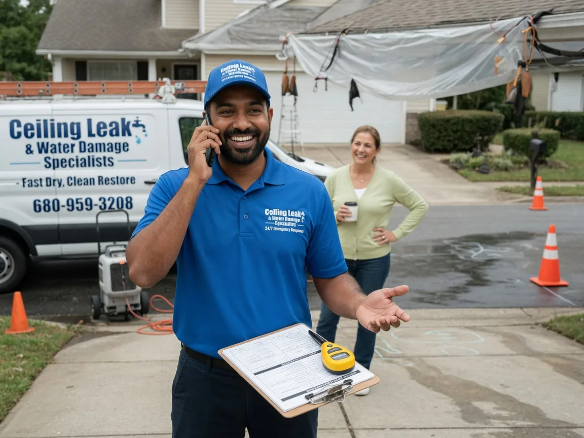 Ceiling Leak Cleanup Ankeny, IA FAQs